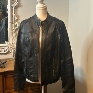 Black Faux Leather Jacket